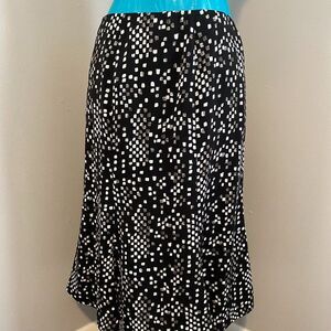 NWT Jones Ware Geometric Boho Midi Lined Womens Skirt Size 10